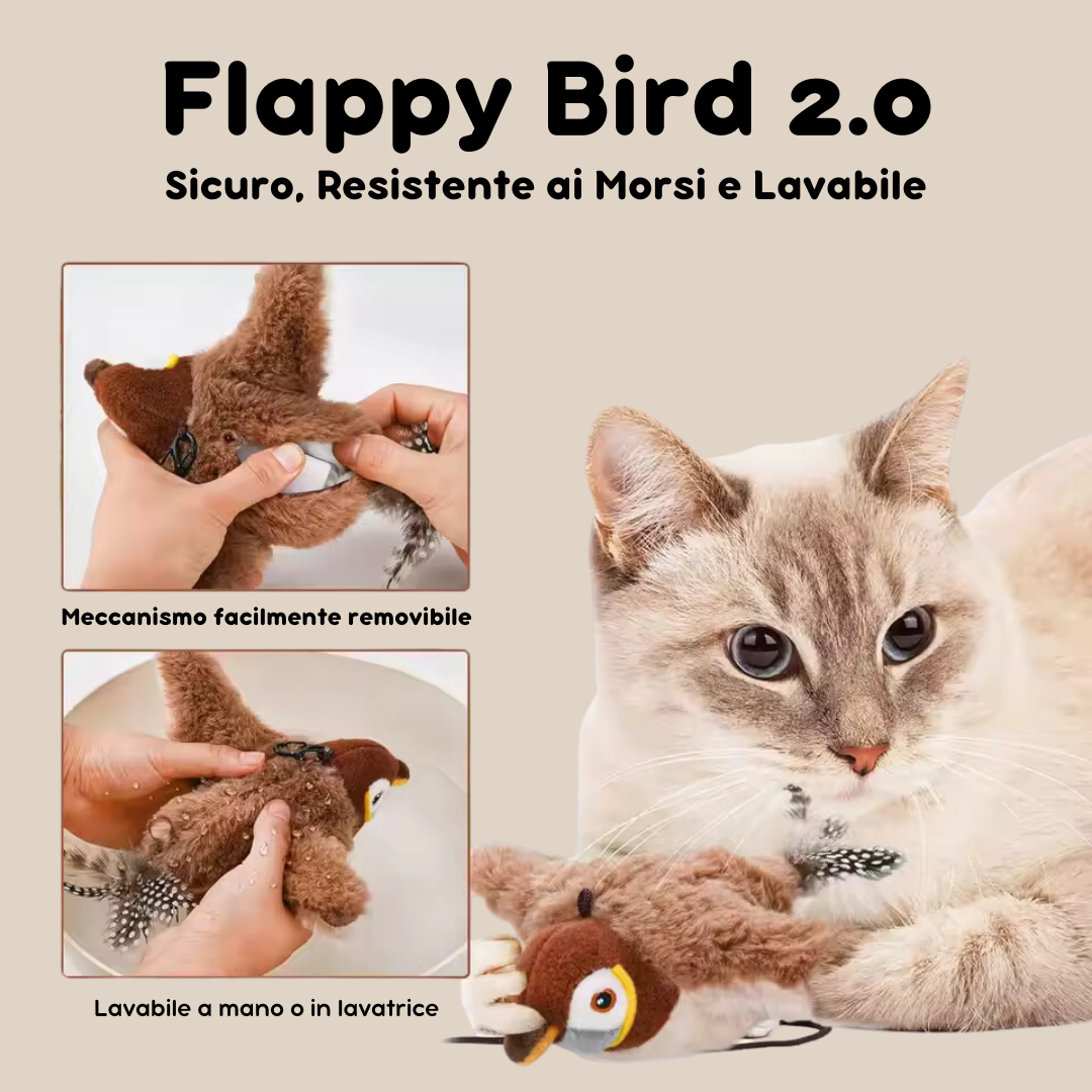 🐦 Flappy Bird 2.0 – Gioco Interattivo per Gatti 🐈