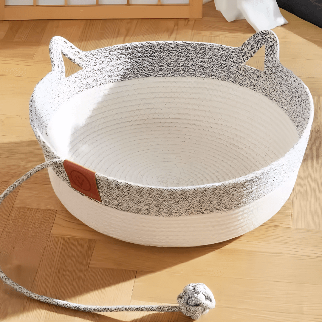 Cesta per Gatti con Corda Intrecciata